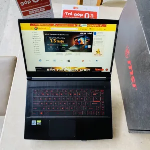 Laptop MSI Gaming GF65 Thin 10UE i5-10500H/ 16GB/ 512GB/ 6GB- RTX3060 Max-Q/ 144Hz/ Win11 (014241)