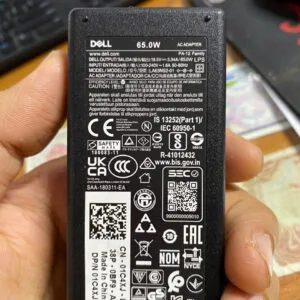 Sạc Laptop Dell 19.5V ~ 3.34A - 65W (đầu kim nhỏ) – Hàng zin chính hãng Dell