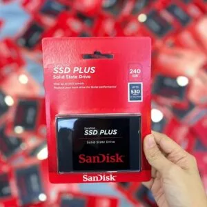 Ổ Cứng Laptop SSD SanDisk PLUS-240GB (SDSSDA - 240G - G26) chuẩn 2.5 INCH - SATA 6Gb/s - Hàng Chính Hãng FPT